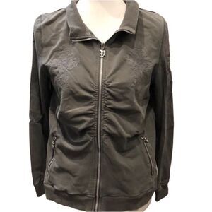 🧥 Vertigo Gray Zip-Up Jacket (Size XL)